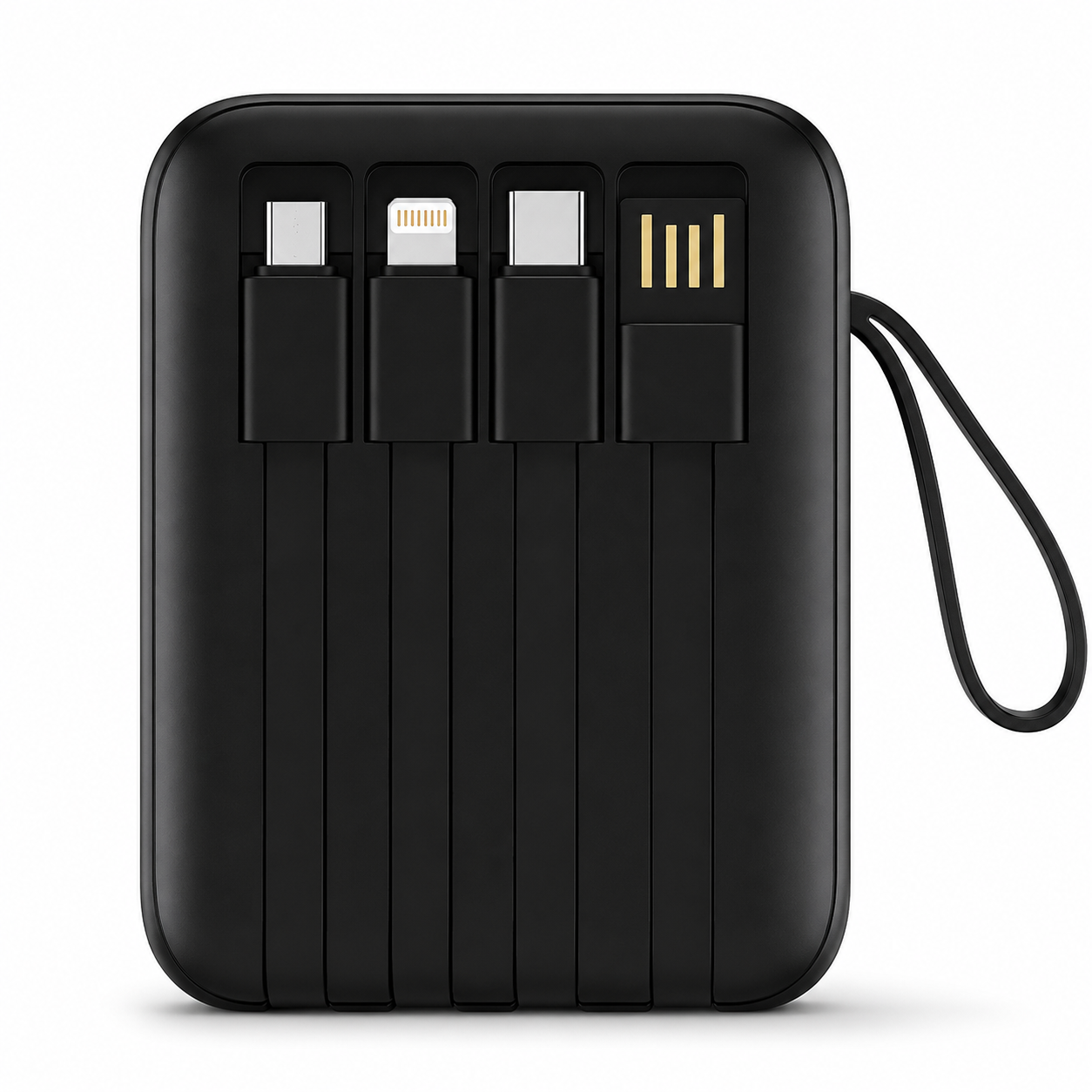 TECNO S201 Power Bank 20000mAh – Batterie Externe Compacte avec 4 Câbles Intégrés | Livraison Gabon | Kadmarket